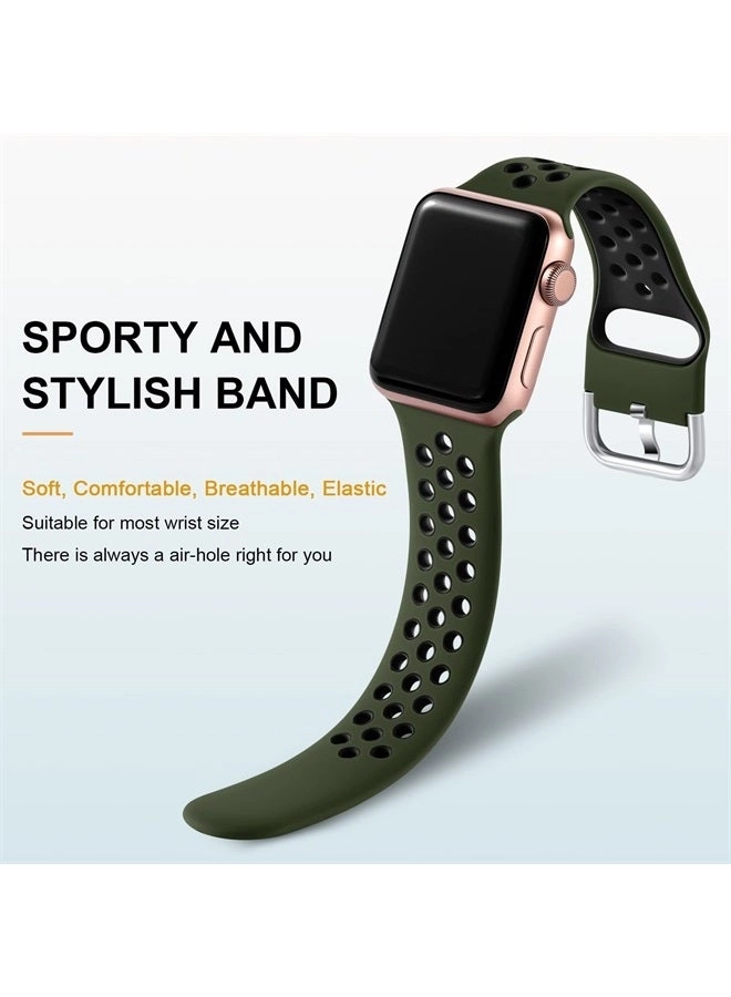 3 Pack Breathable Watch Band for Apple Watch - 38mm/40mm/41mm/42mm/44mm/45mm/49mm