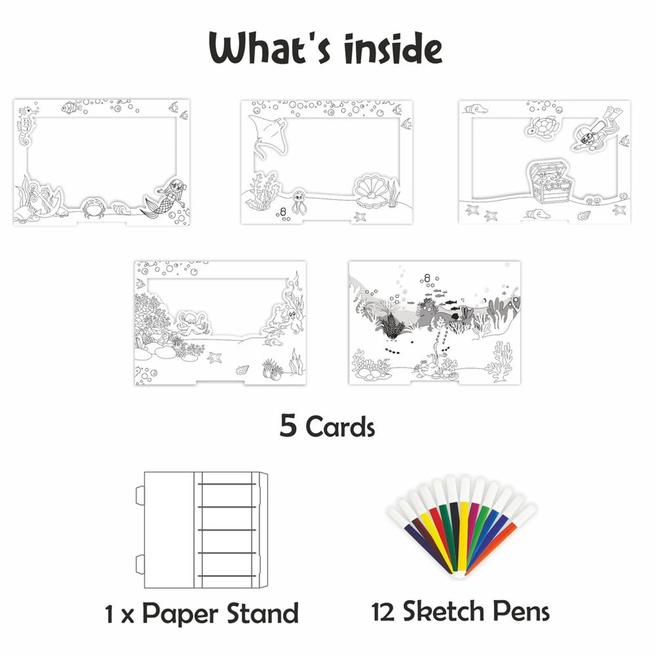 3D World Ocean Adventure - Art & Craft Kit 3+ years