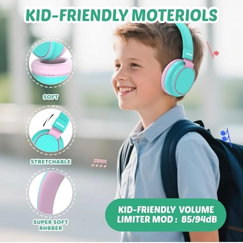 MD-H01 - Kids Wired 85dB Foldable On-Ear with Mic