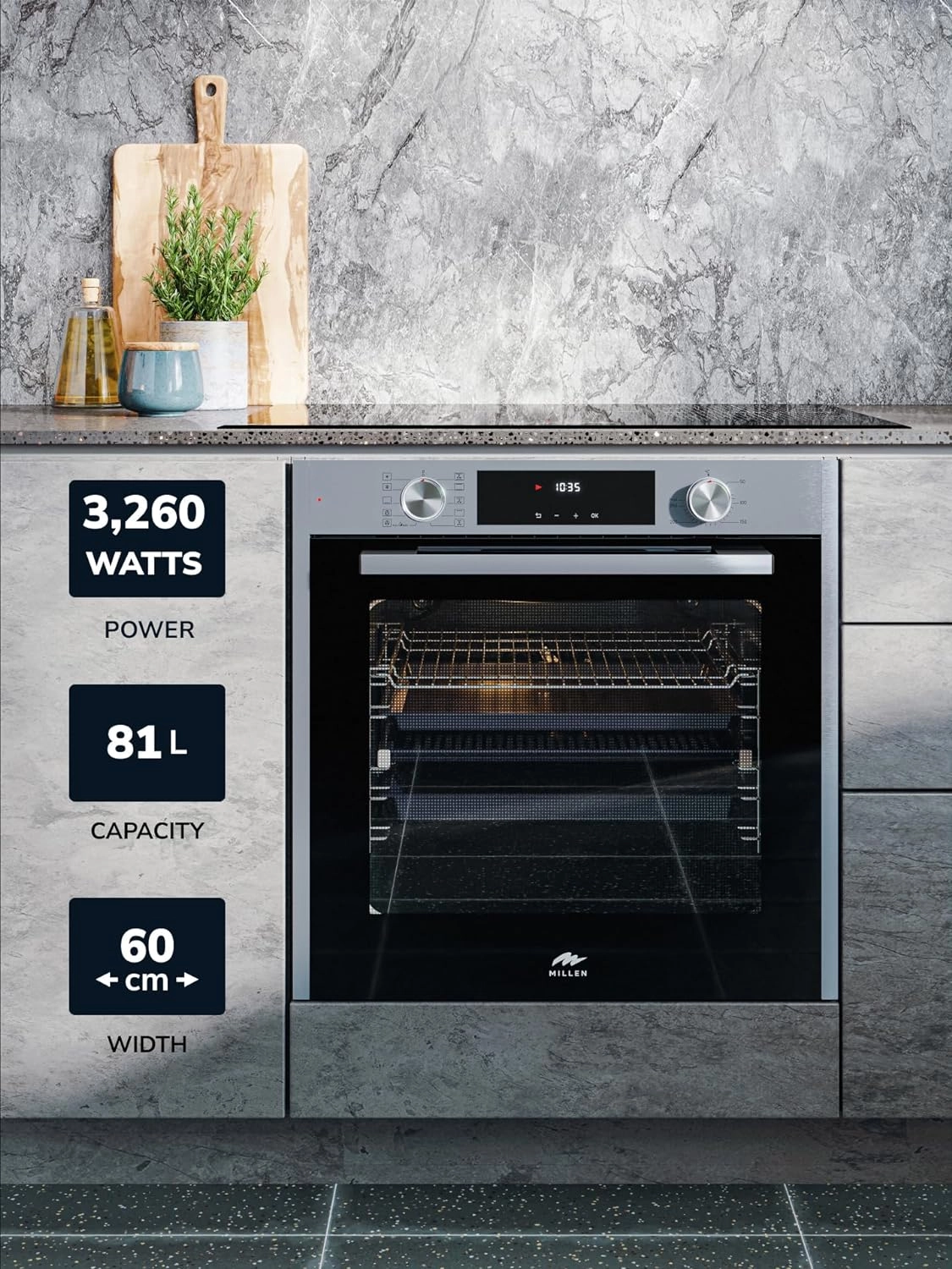 MEO6005IX 60cm Electric Oven