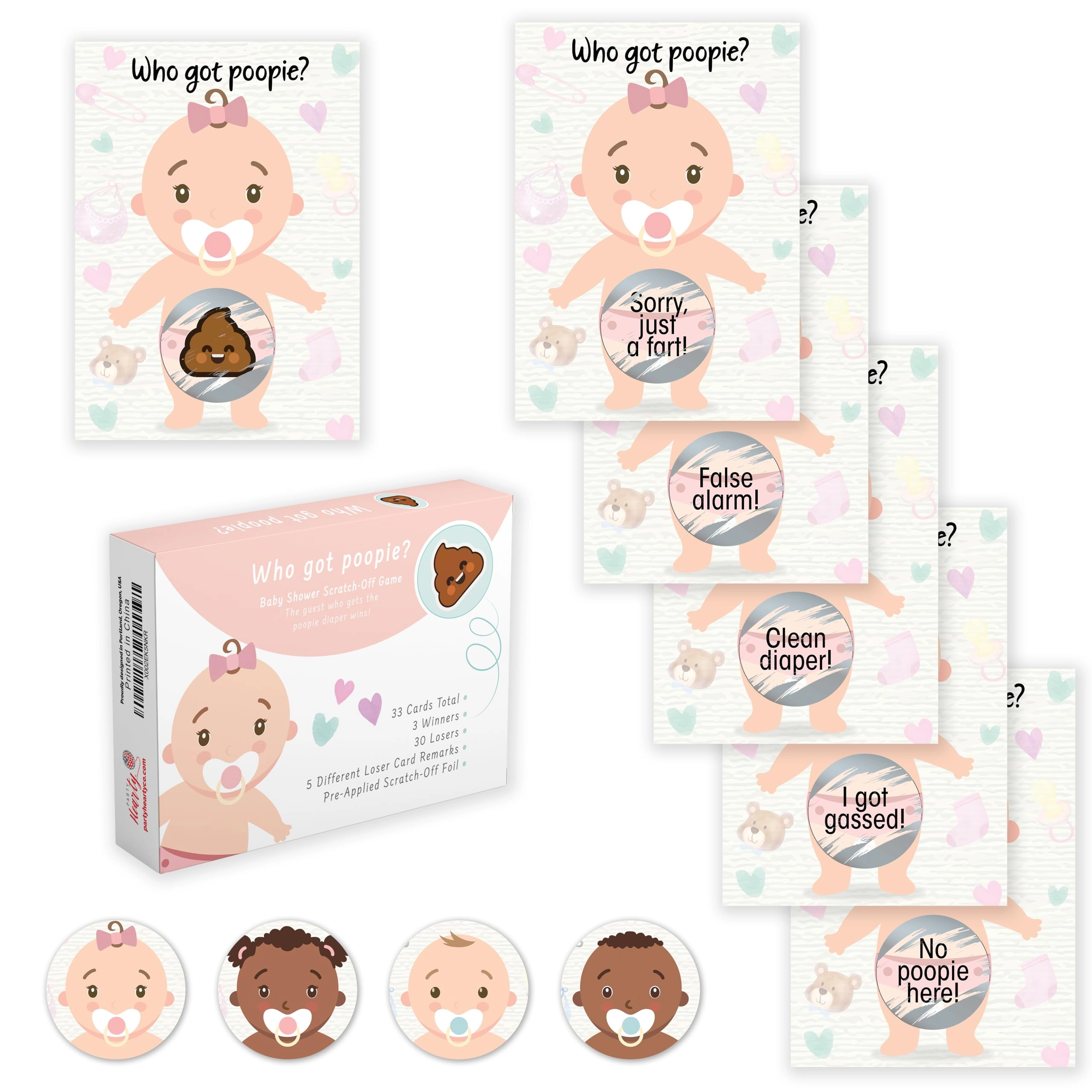 Baby Shower Games - 13 years and up 33 pcs