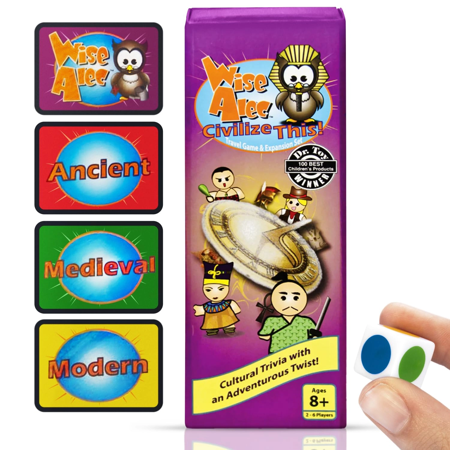 Griddly Games Civilize This!: Wise Alec Travel and Expansion Set