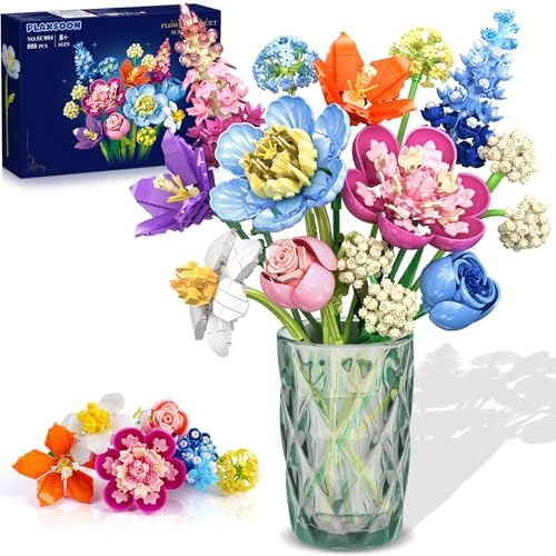 PLAXSOON Flower Bouquet Building Set - 888 pcs