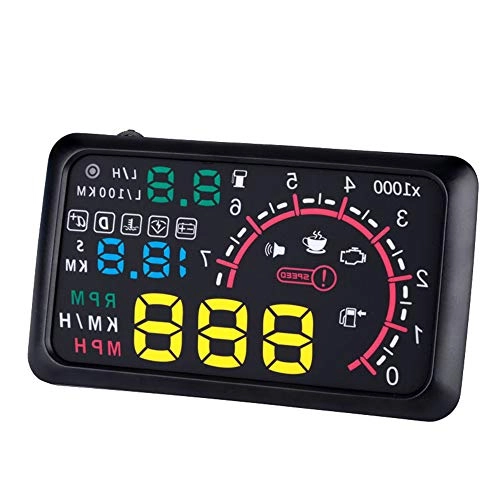 TOTMOX HUD Head up Display - OBDII Universal Over Speed Alarm