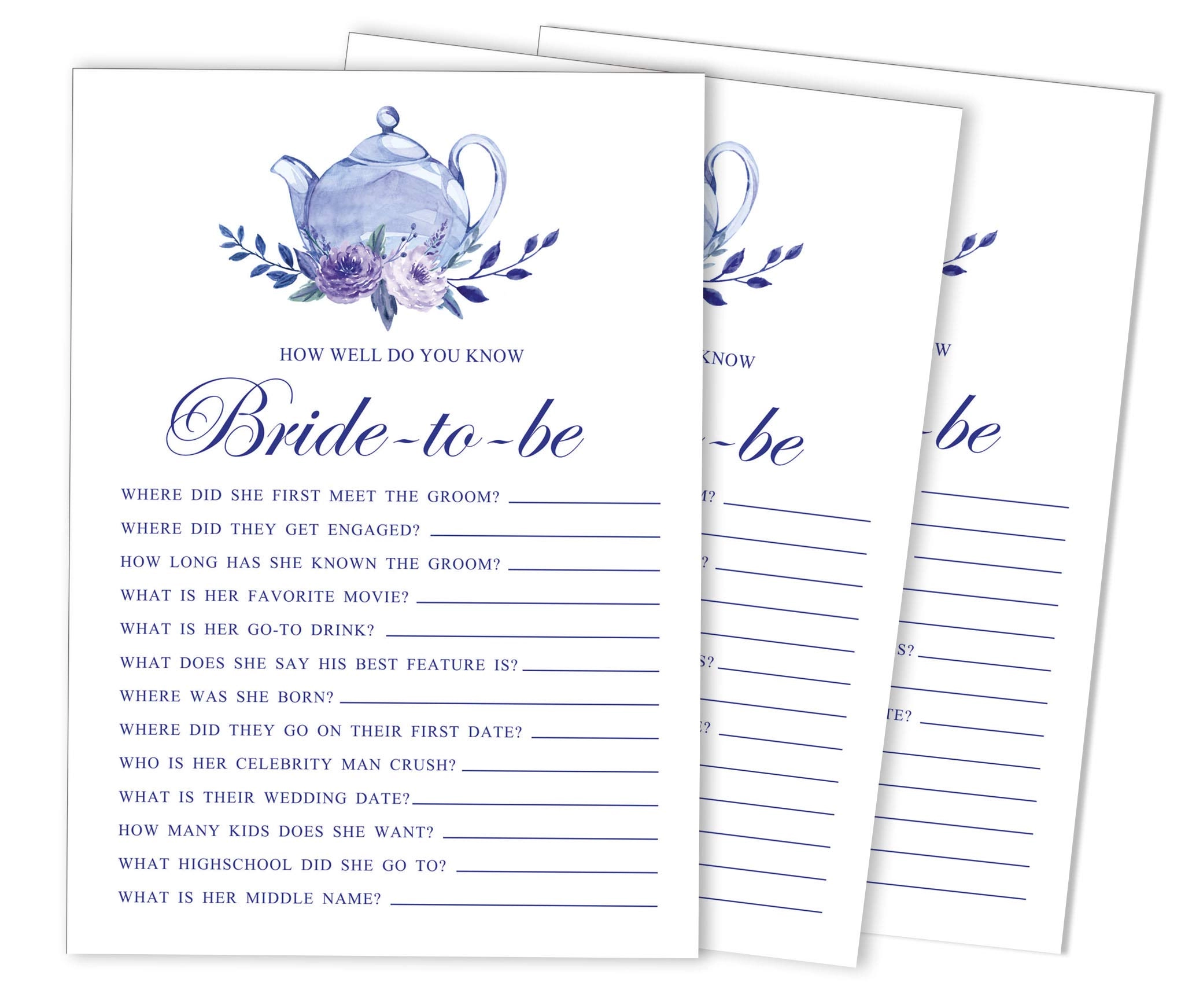 Inkdotpot How Well Do You Know The Bride - 50 piece(s)