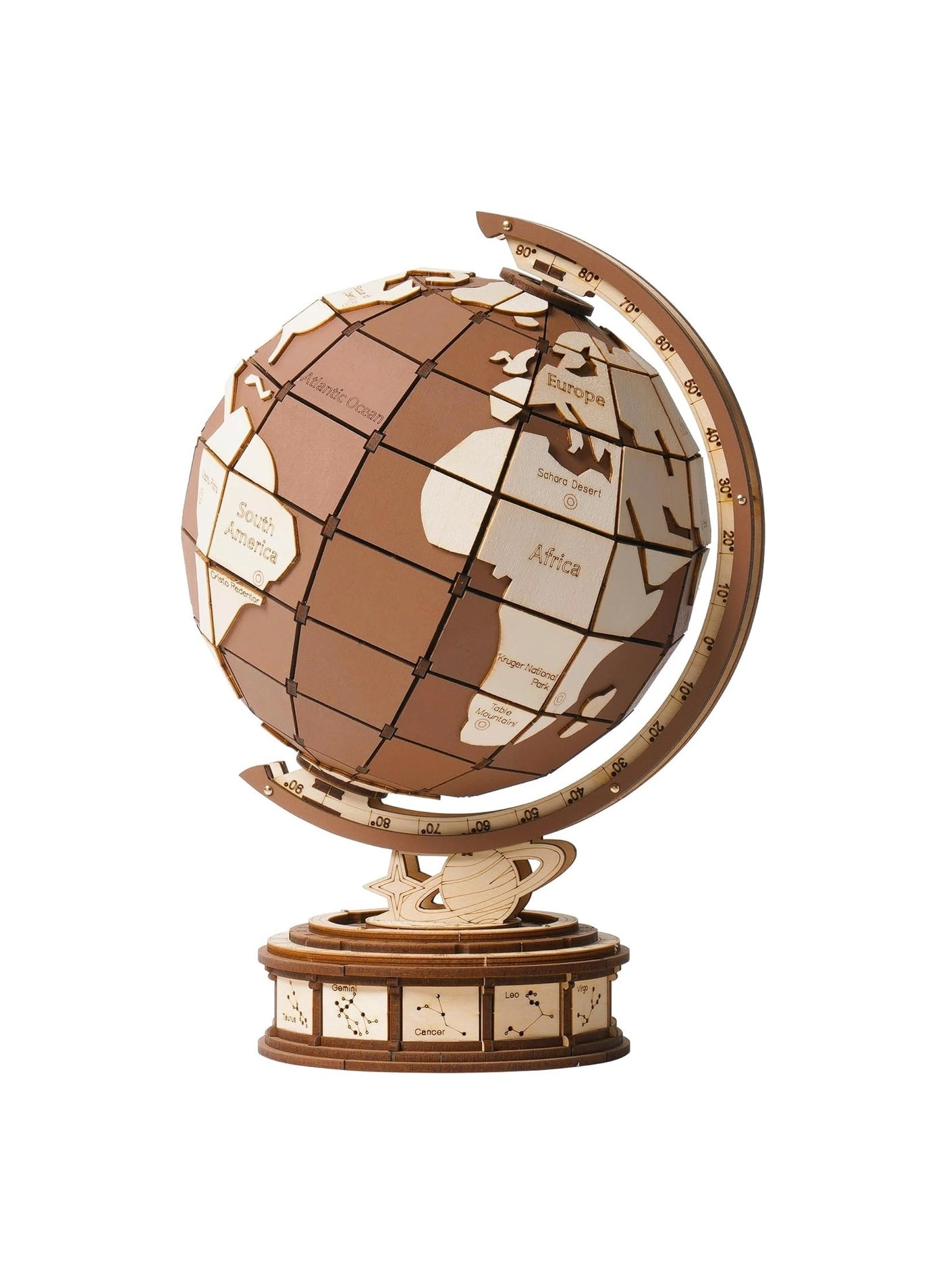 Rolife 3D Wooden Globe - 277 Pcs