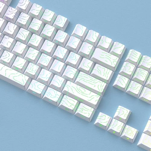 Contour Lines Keycaps - 60% 65% 75% 80% 96% 100%