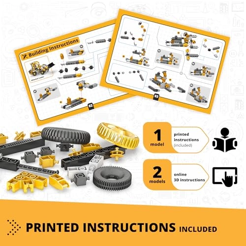 CREATIVE BUILDER WHEELED LOADER MACHINERY (CB-M20) - 3-in-1 Multicolor