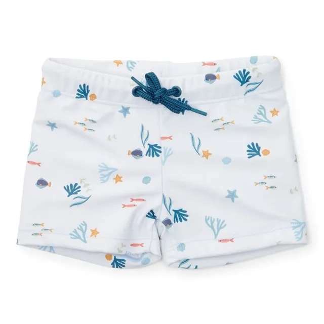 Little Dutch Swim Shorts Ocean Treasures - 1-2 Years Multi Colour