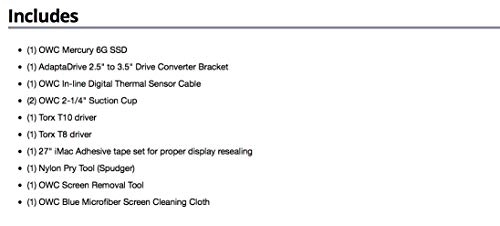 Mercury 6G SSD - 2.0TB 2.5-inch + AdaptaDrive + In-line Digital Thermal Sensor Cable + Installation Tools