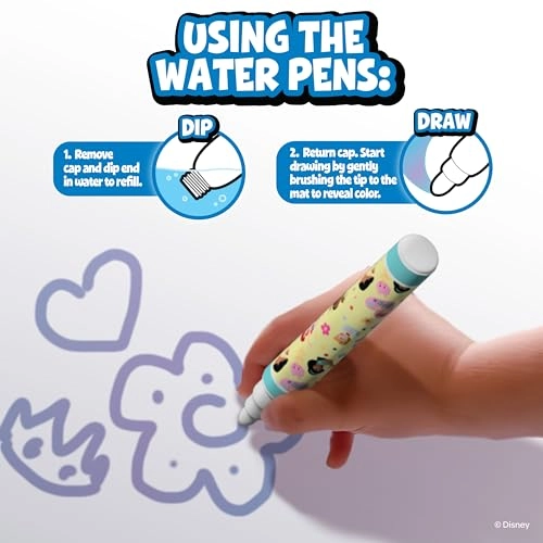 Imagine Ink Water Surprise Doodle Mat - 5 water pens 6 stencils 6 stampers