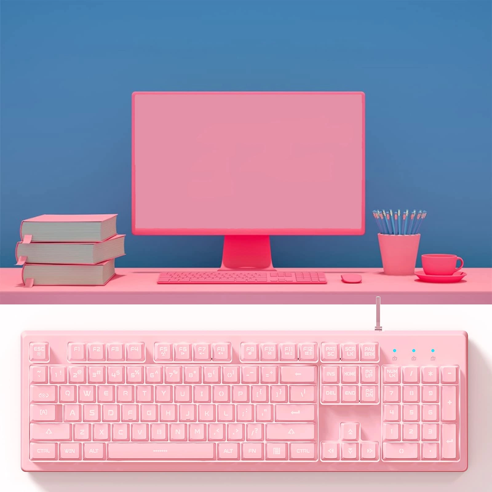 KECOP USB Wire Keyboard - RF USB