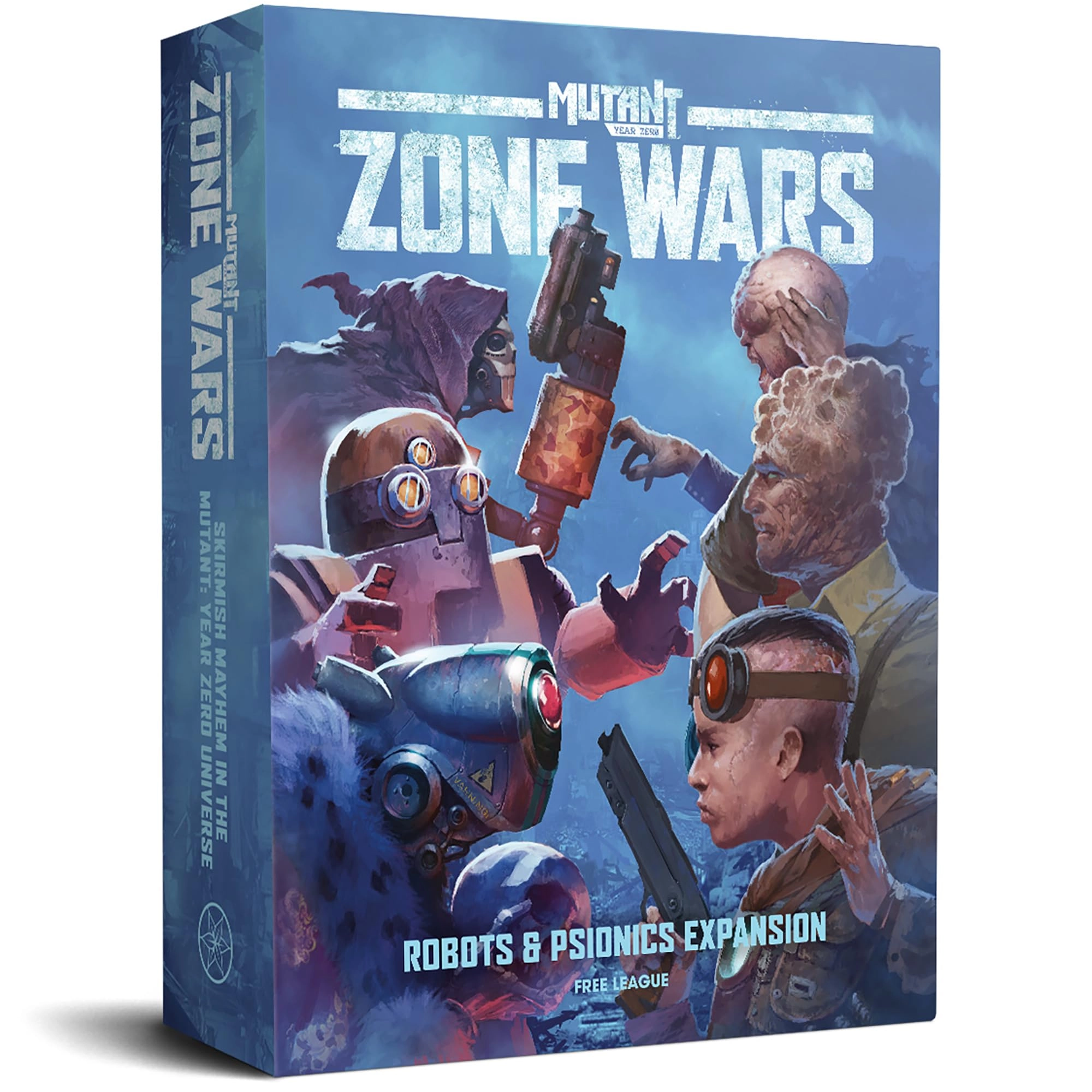 Free League Publishing Mutant Year Zero: Zone Wars - Robots & Psionics Expansion - 2 New Factions 32 mm miniatures