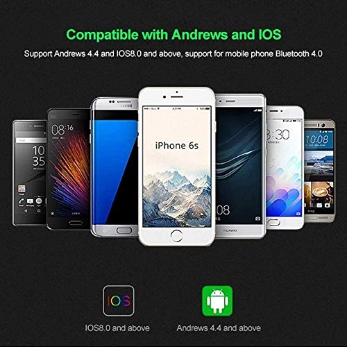 Heart Rate Blood Pressure Monitor Smart Watch - IP68 1 Inches