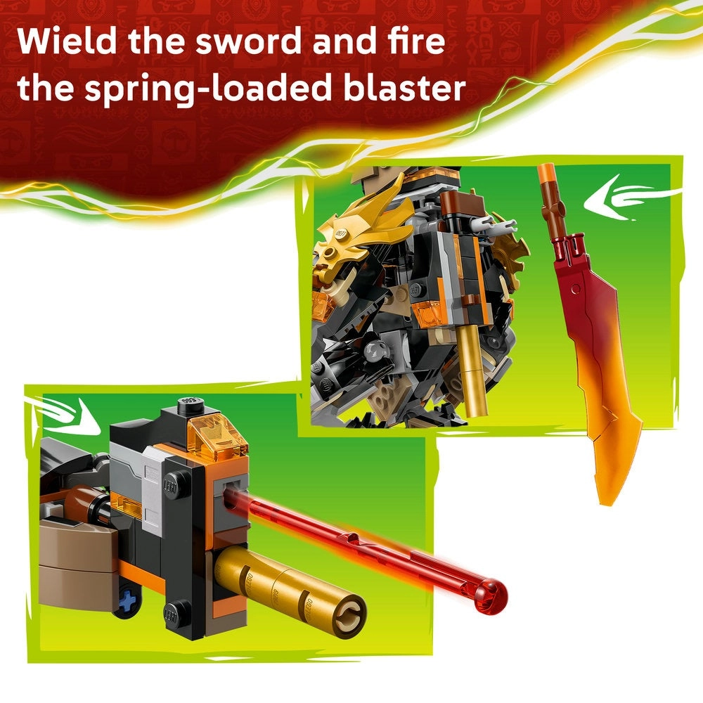 NINJAGO Cole's Mission Mech & Dragon Zane (71854)