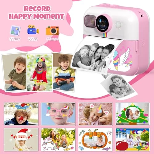 Kids Camera - Instant Print Pink