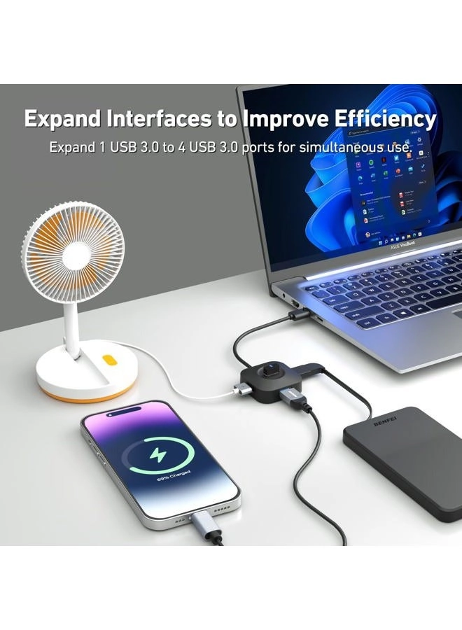 USB 3.0 Hub - 4 Ports USB A Ultra Compact