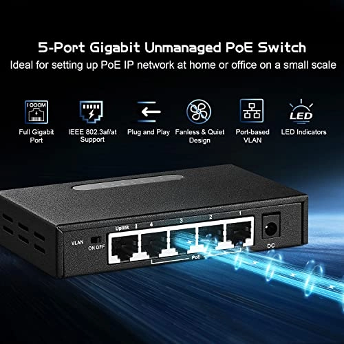 5x1G POE 5-ports