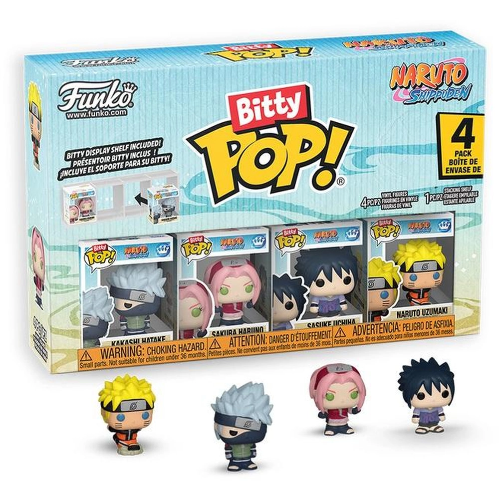 FUNKO TOYS Kakashi Hatake + Sakura Haruno + Sasuke Uchiha + Naruto Uzumaki - Naruto Shippuden - 4 pcs (FU89863)