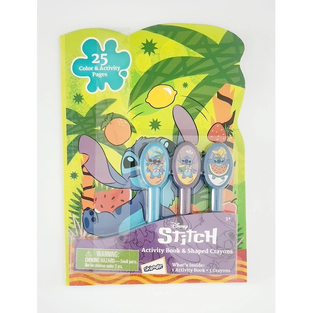 SKOODLES Disney Stitch Activity Book - Shaped Crayons