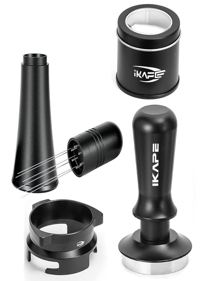 IKAPE Espresso Tamper + Portafilter accessory set + WDT Tool + Paper Filters - 200pc + Dosing Funnel