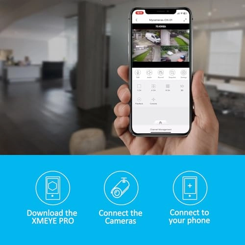 8-Channel 1080P DVR + 2MP Outdoor Camera + 1TB HDD - 6PCS 8 Channel 2MP