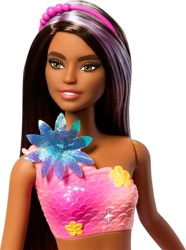 Barbie Flower Magic Mermaid - 37 cm Brunette Ages 3+