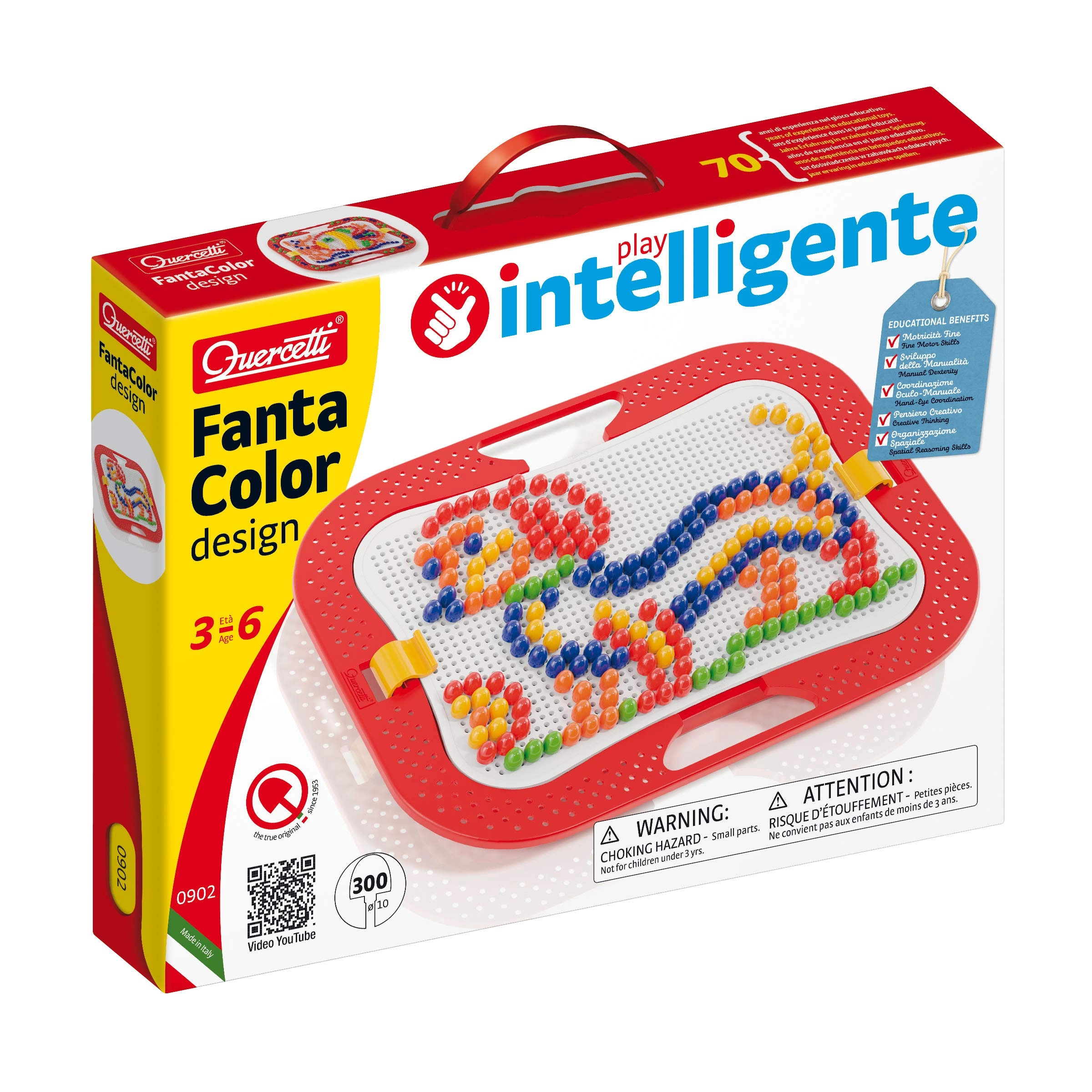 Quercetti FantaColor Design - 300 Piece 3 Years