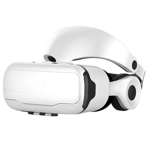 VR Headset - 4.7-6.5 inch Adjustable 3D White