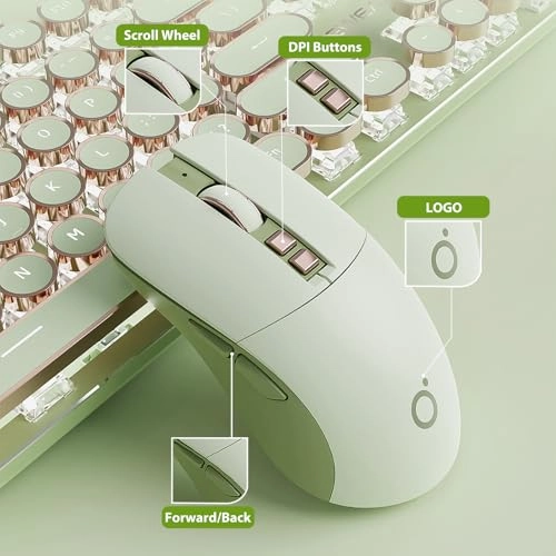 Gaming Mouse - Bluetooth Wired USB-C Wireless 2.4GHz