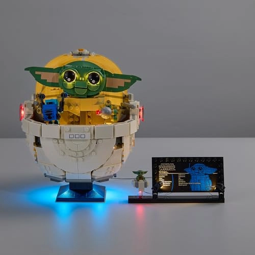 LED Light Kit for LEGO Grogu with Hover Pram Set Star Wars Classic Version 74403