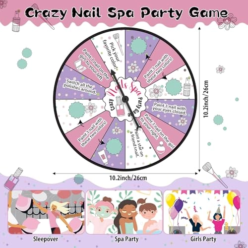 Nail Spa Party Game Spinner - 3 years and up