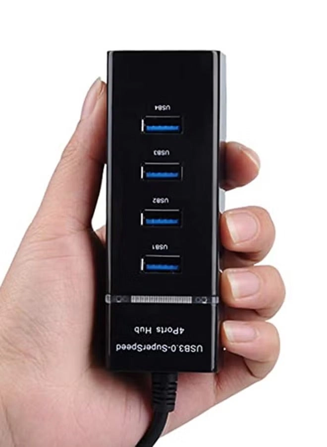 USB 3.0 Super Speed Hub - 4-Port Black
