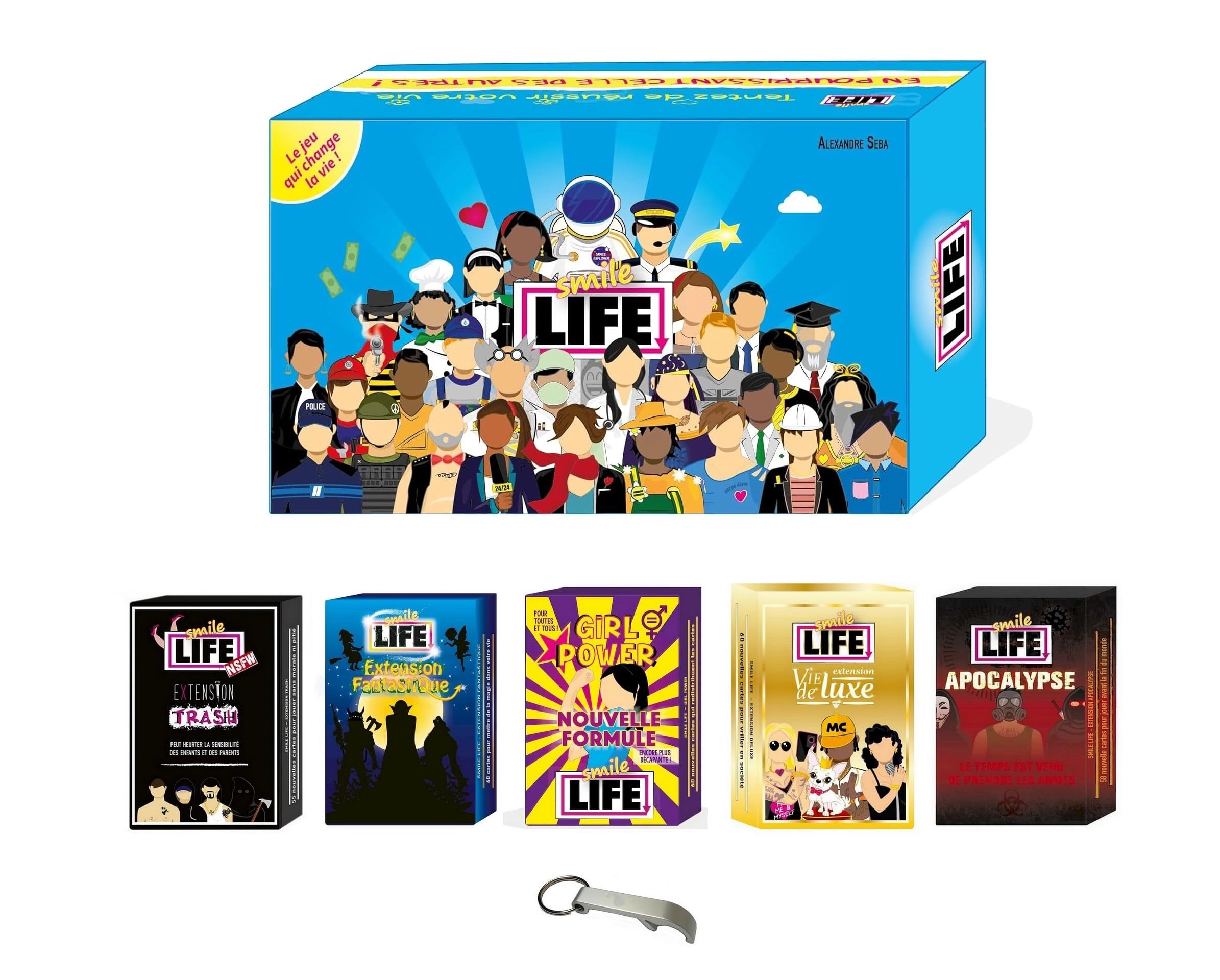 Blumie Shop Smile Life - Basic Game + Extensions - French Version + Bottle Opener
