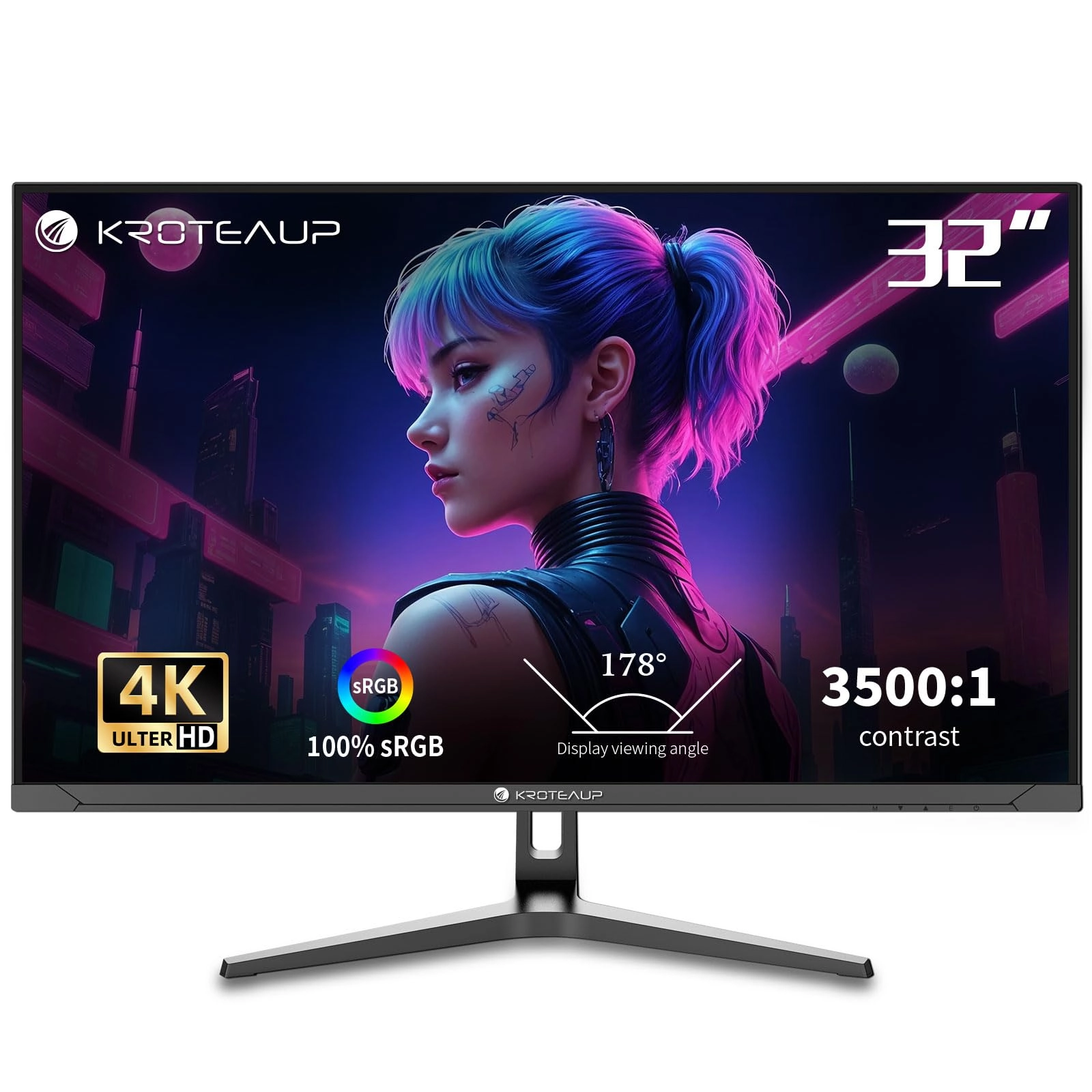 kroteaup UHD Gaming Monitor - 3840x2160 32 Inches