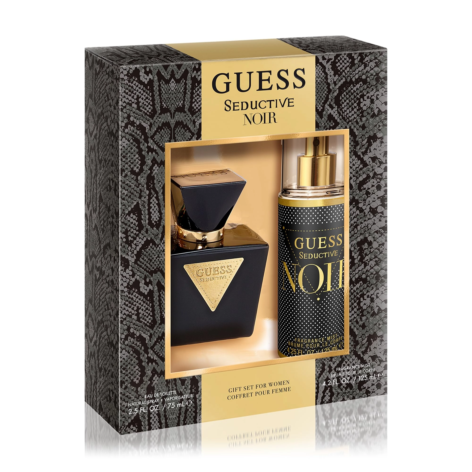Seductive Noir L Eau de Toilette 75 ml +15 ml +Body Lotion 100 ml +Pouch Set