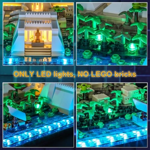 LED Light for LEGO 21058 Architecture Great Pyramid of Giza Set - Plastic