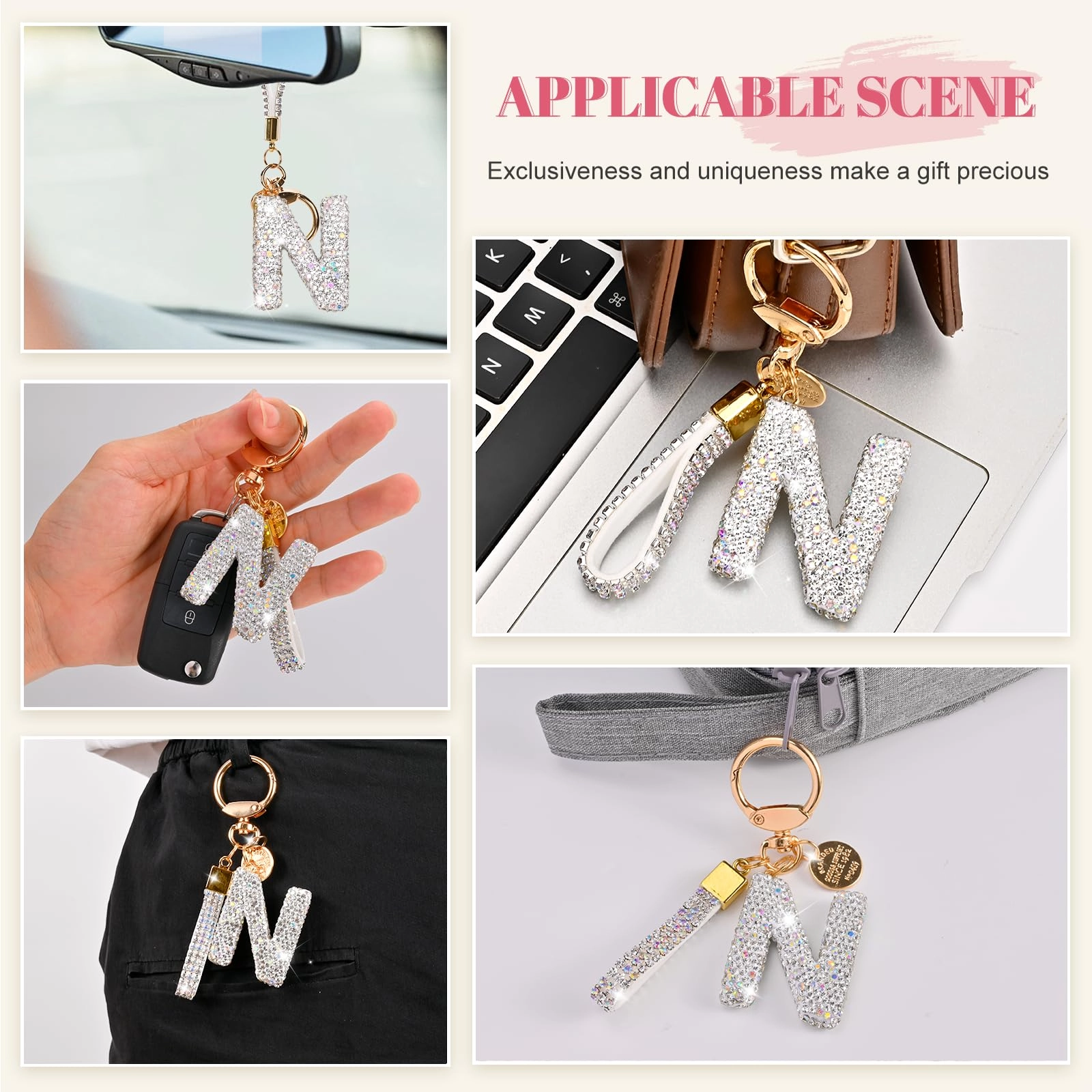 Initial Letter Keychain