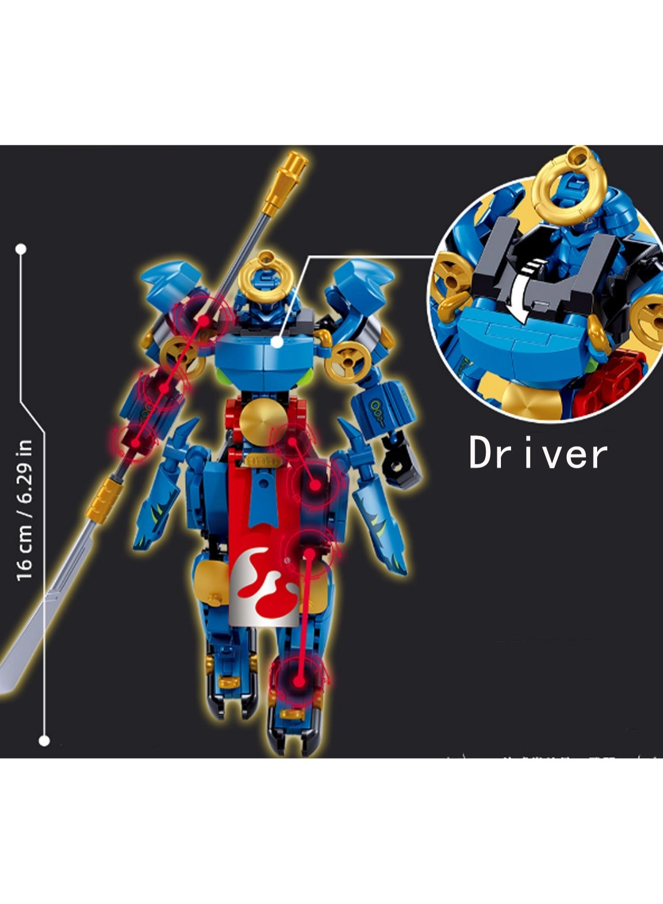Character Model Set - Blue Hair Character 302pcs