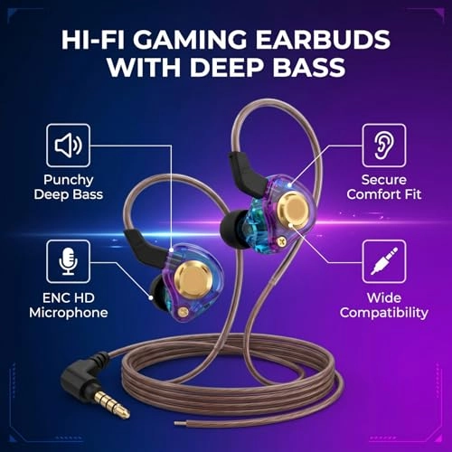 Wired Gaming Earbuds