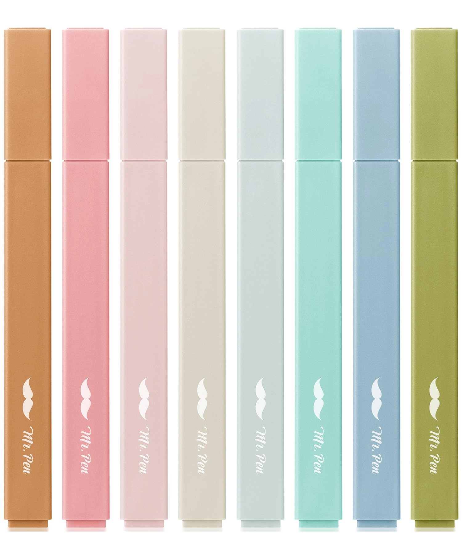 Mr. Pen Aesthetic Cute Highlighters - Earthy Colors Chisel