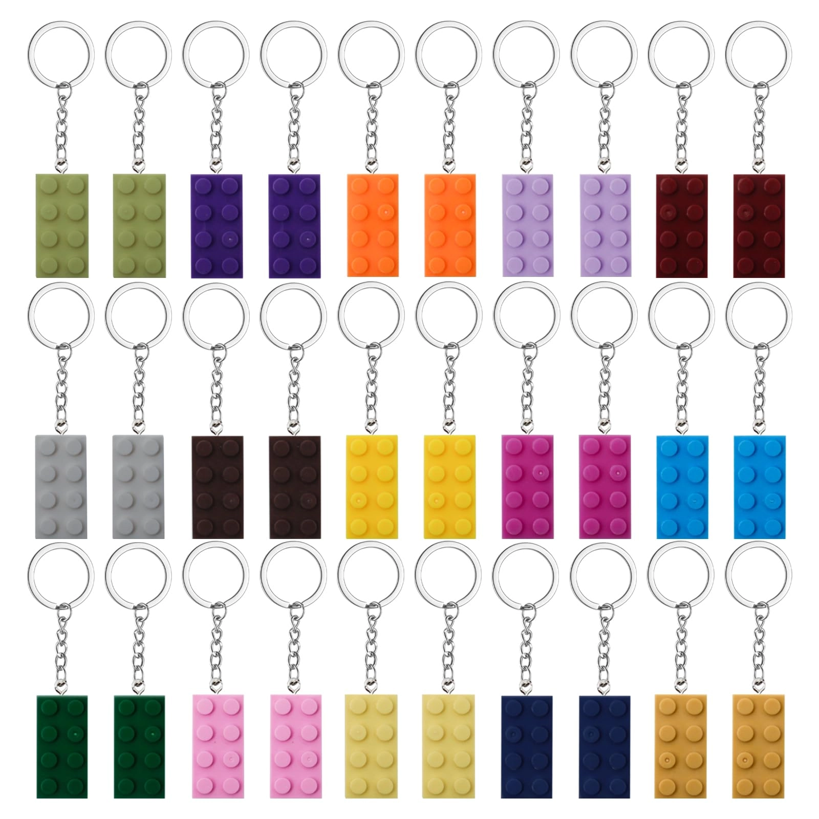 Brick Keychain Set