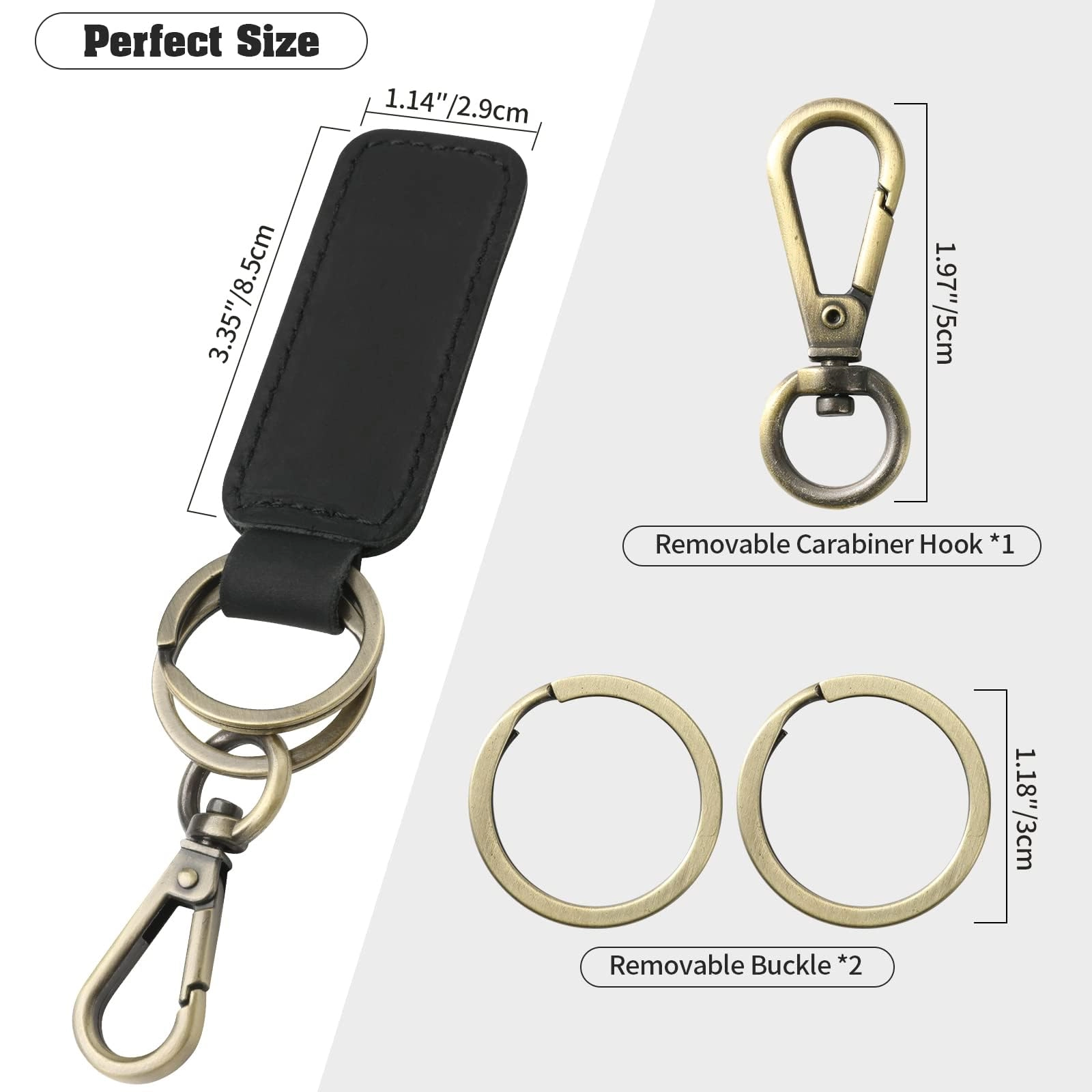 Leather Keychain - Car