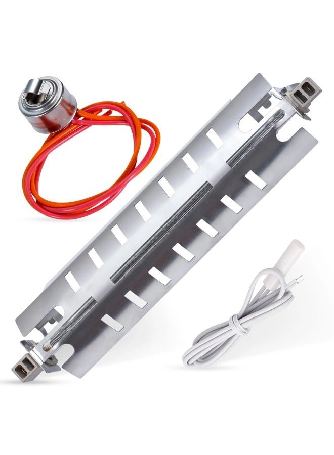 BlueStars WR51X10055 - Refrigerator Defrost Heater + WR55X10025 - Refrigerator Temperature Sensor + WR50X10068 - Defrost Thermostat