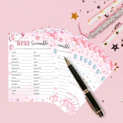 GameCards07-SB - 20 slumber party game cards and 2 answer key