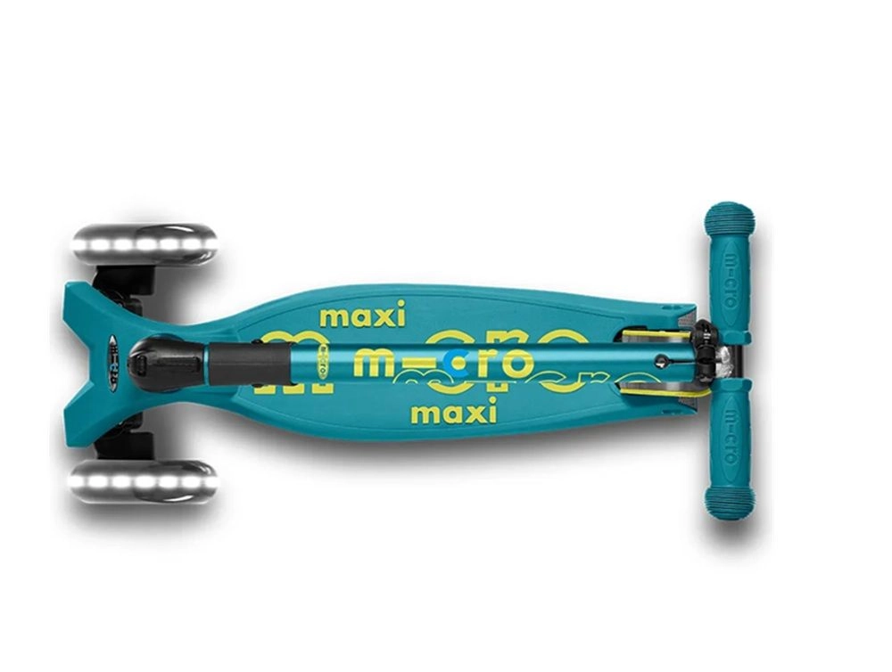 Maxi Deluxe 3-Wheel Kick Scooter – 120/80 mm LED Foldable