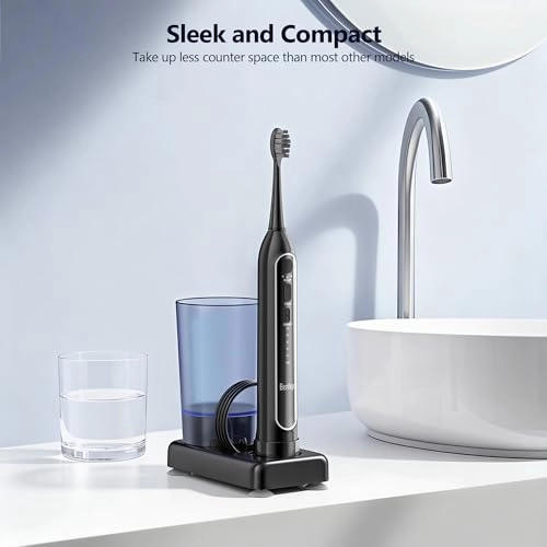 Water Flosser & Sonic Toothbrush - 3 Modes 5 Flossing Speeds IPX7 Waterproof