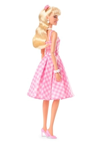 Margot Robbie as Barbie Collectible Doll - Pink Gingham Dress Posable Ages 3+