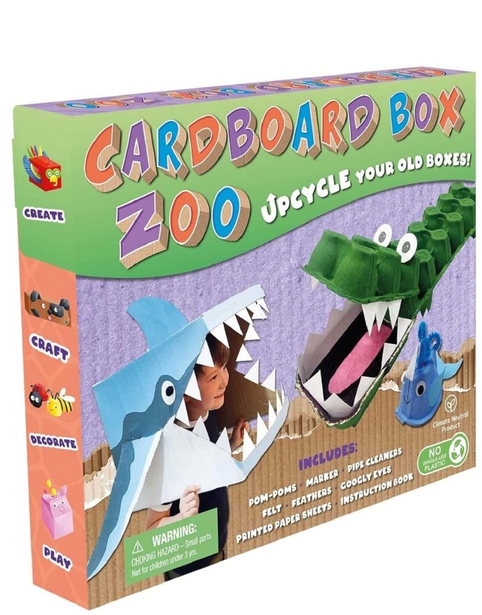 Igloo Books Cardboard Box Zoo Craft Box Set - 5+ years