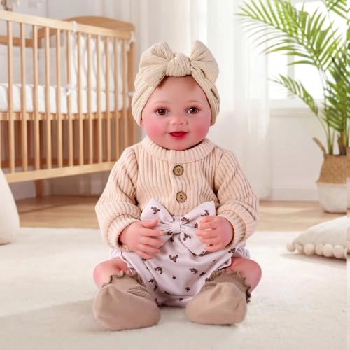 Reborn Baby Doll - 17 Inch Soft Vinyl Can Drink & Pee Ages 3+